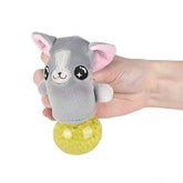 3" Cat Squeezy Bead Plush – Assorted Colors, Soft, Squishy, and Stress-Relieving